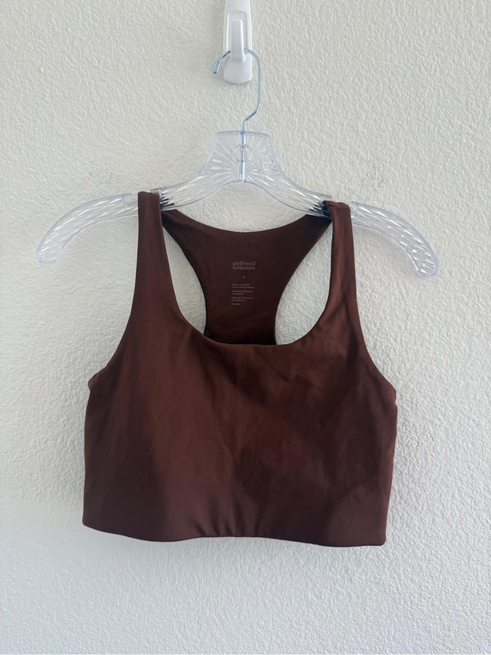 girlfriend collective Brown Scoop Neck Sports Bra